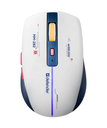 Мышь Defender беспр игр Dila MМ-282 бел+син,LED,6D,2.4, 1800dpi