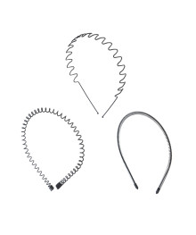 Ободок для волос, 0,5-1,7см, металл, 3 дизайна, ACS-103