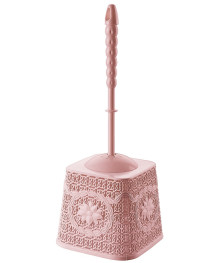 Ерш для туалета 150х150х390 ASD032-P пудрово=розовый (Турция) (24/1)