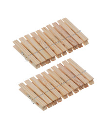 Прищепки для белья 20шт, натуральное дерево