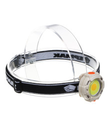 Фонарь ЕРМАК налобный, COB, 6 режимов, 500мАч, зарядка Type-C, пластик, красный свет, 53х34х53 мм