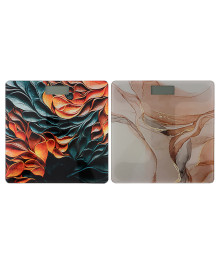 Весы напольные LEBEN электронные "Абстракция", ЖК-дисплей, макс. нагр.до 180кг, 26х26х0,5см