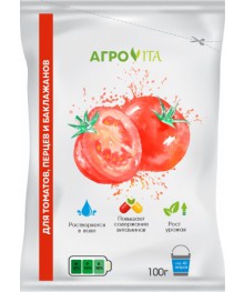 Удобрение Агровита Для томатов, перцев и баклажанов 100г