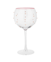 Бокал для вина с сердечками MILLIMI Инлав, 620мл, стекло