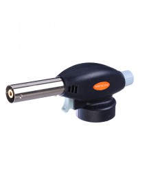 Горелка газовая портативная пьеза ЧИНГИСХАН цанговый захват, шир. сопло, пласт., латунь; 17х6,6х5Мангал оптом со склада в Новосибирске. Большой каталог посуды для пикника оптом по низкой цене