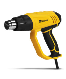 Фен строительный Kolner KHG 2200V 2200Вт, 60-600 град, 300/500л/мин, плавн рег (8 ступ), 4 насадки