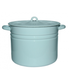 Кастрюля цилиндрическая Стальэмаль 14л серо-голубая С41626.СГПосуда эмалированная оптом Сталь Эмаль. Эмалированные кастрюли оптом.