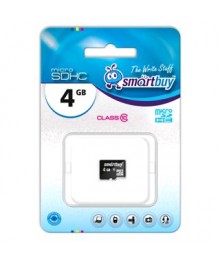 Пам.MicroSDHC, 4Gb Smart Buy (Class 10) - без адаптераужаем в Красноярск, Иркутск, Якутск, Кызыл, Улан-Уде, Хабаровск, Владивосток, Комсомольск-на-Амуре.