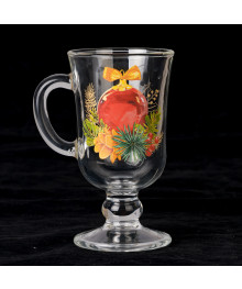 Кружка Глинтвейн 200мл 08с1405 Новогодние символы стекло (531412)