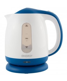 Чайник ENERGY E-293 (1,7 л, диск) 2200 Вт. бело-голубойосибирску, Барнаул, Горно-Алтайск, Ленинск-Кузнецк, Кемерово, Томск. Большой каталог пластиковых ча
