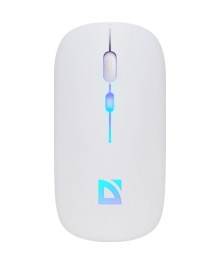 Мышь Defender беспр Touch MM-997 бел,2.4ГГц+BT,RGB,400 mAh,бесшумн