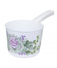 Ковш 1,5л Деко каменная роза 1218Mкрз (уп/16шт)я СВЧ в Новосибирске большой ассортимент. Посуда со склада для микроволновки купить в Новосибирске.