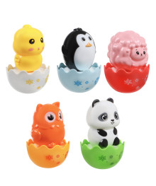 Развивающая игрушка Неваляшка "Животные", ABS, 8х6х11см