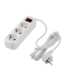 Удлинитель сетевой Volsten SR 3x3-ZDV (э/удл., земл, выкл, 3 гн. 3 м., 16А, 3500 Вт, ПВС 3х0,75