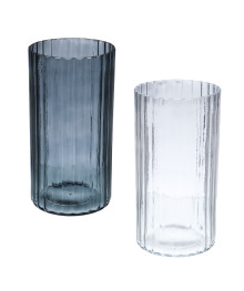 Ваза 10x10х20 см, стекло, 2 дизайна