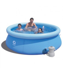 Бассейн с надувным бортом круглый 240*63 cм, 2074 л, 17792EU (с фильтр-насосом) Avenli