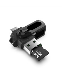 Переходник OTG Орбита OT-SMA25 (штекер USB/TF - штекер microUSB) 20шт/уп