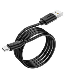 Кабель USB - TYPE C  BOROFONE BX55 черный, силикон, 3A, 1м