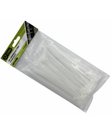 Хомут нейлоновый стяжка ON 3,6х150мм, белый 100шт