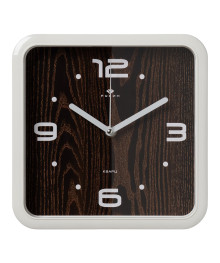 Часы настенные СН 2223 - 013 квадрат 22х22см, корпус белый "Классика" (10)