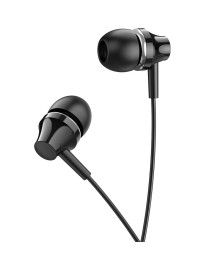 гарнитура BOROFONE BM74 вакуумные с микрофоном, 1,2 метра, черный (1000)