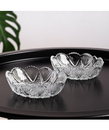 Набор салатников стекло CARAT-ROYAL из 2 шт. емк.250 мл 13*10 см 04s10+21 (18/1) Иран