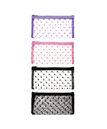 Косметичка из сетки ЮL, 100%ПЭ, 20х10см, 4 цвета