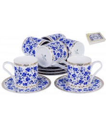 МАРМАРИС, набор кофейный (12) 6 чашек 100мл + 6 блюдец, восточный с золотом, подар упак 146-30004Чайные наборы оптом с доставкой по России. Купить оптом чайные приборы оптом с доставкой.