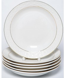 ГРАЦИЯ НЕЖНОСТЬ, набор 6 глубоких тарелок 300мл 220мм, белая упаковка 179-01021приборы оптом в Новосибирске - большой ассортимент. Купить набор столовых приборов в Новосибирске .