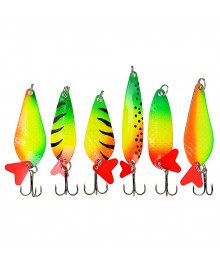 Блесна вертушка "Щука", кислотная, 5 видов 145-158низкой цене. Приманки оптом с доставкой по Дальнему Востоку. Удачки оптом со склада в Новосибирске.