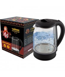 Чайник Матрёна MA-009 2 л черныйирске. Отгрузка в Саха-якутия, Якутск, Кызыл, Улан-Уде, Иркутск, Владивосток, Комсомольск-на-Амуре.