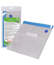 Пакет вакуумный для продуктов многоразовый с замком zip-lock, р.26*28см, VL80-481
