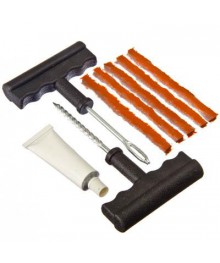 Набор для ремонта бескамерных шин №2: клей, 5 жгутов, T-инструмент Новокузнецк, Горно-Алтайск. Низкие цены, большой ассортимент. Автоаксессуары оптом по низкой цене.