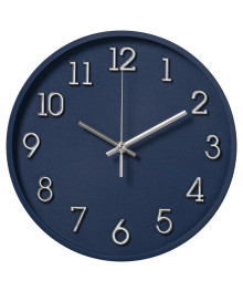 Часы настенные СН 2831 - 006 круг d=28см, открытая стрелка, корпус синий, "Классика" (10)