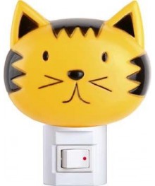 Ночник Camelion NL-003   "Кошка"   (ночник с выключателем, 220V, 7W)ников оптом со склада в Новосибриске. Ночники оптом по низкой цене с доставкой по Дальнему Востоку.
