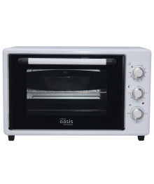 Духовка электрическая Oasis M-40W1 белый (40л, 1500Вт, решётка, кругл и прям противни, Турция)