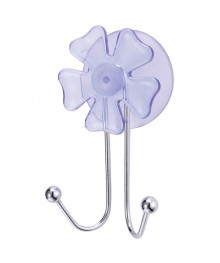 Крючок двойной Рыжий Кот W2082G " Цветок" (крепление: присоска) Товары для ванной оптом с доставкой по Дальнему Востоку. Большой каталог товаров для ванной оптом.