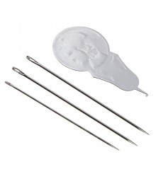 Иглы набор 60шт для шитья + нитевдеватель, сталь, арт НС-025Товары для одежды оптом. Вешалки для одежды оптом с доставкой по РФ. Вешалки для одежды оптом.