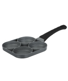 SATOSHI Сковорода литая 4 секции, 18см, антипригарное покрытие мрамор, индукция