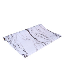 Гибкое стекло, ПВХ, мрамор, белый, 80x120x0,08см