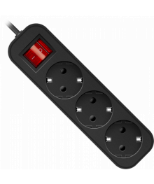 Удлинитель сетевой Defender G350 выключатель  (3 гнезда, 5 метра) с заземлением