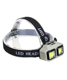 Фонарь ЕРМАК налобный съемный аккумулятор, 2СОВ, 4 режима, 1200мАч, Type C, красный свет,85х51х51мм