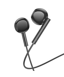 Наушники BOROFONE BM76 Ocean, вкладыши с микрофоном, 1,2 метра, черные (1000)