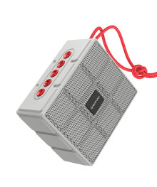 Колонка портативная с BLUETOOTH BOROFONE BR16, 5W, 1200mAh, 100х84х47 мм, серый (80)