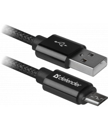 Кабель USB08-03Т PRO USB 2.0 черный, AM-MicroBM, 1м, 2,1А DEFENDERВостоку. Адаптер Rolsen оптом по низкой цене. Качественные адаптеры оптом со склада в Новосибирске.