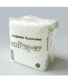 Салфетки бумажные TomPaper 100листов цв белый