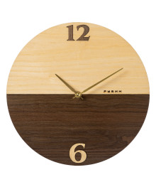 Часы настенные СН 3032 - 001 деревянные, d=30 см, "Горизонт" (10)