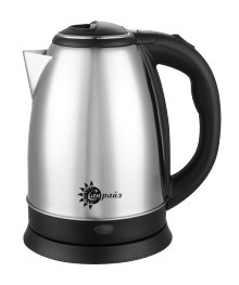 Чайник Санрайз ЧЭ-2 нерж (диск, 1,8 л,.1500Вт) цена от уп.18штсомольск-на-Амуре. Большой каталог металлических чайников Казбек, Василиса, Delta, Galaxy, Irit, М