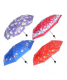 Зонт женский, механика, сплав, полиэстер, 53см, 8 спиц, 4 дизайна, 10598-1Дождевики оптом по низкой цене. Большой каталог дождевиков оптом со склада в Новосибирске.