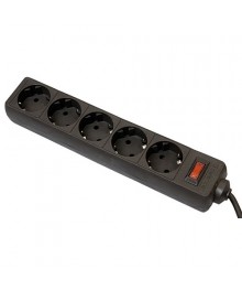 сет/фильтр DEFENDER ES 5 метров (5 розеток) черный (99010)